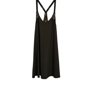 New Directions Chic Black Lace Detail Chemise
